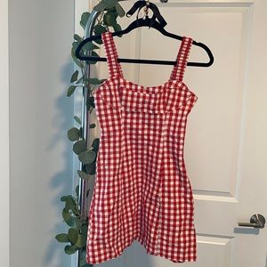 Zara Red and White Mini Dress
